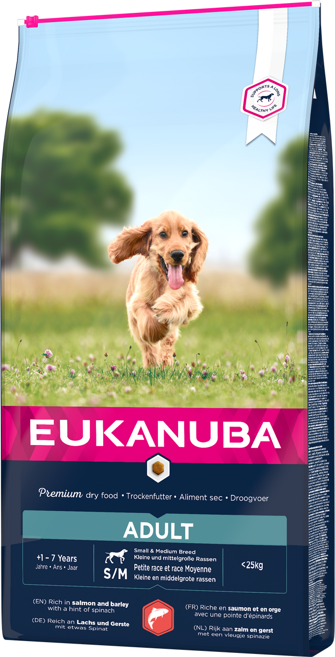 Dog Adult Small/Medium Salmon & Barley - 12 kg - Eukanuba