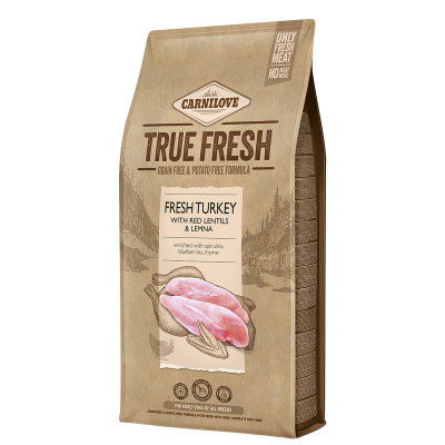 True Fresh Turkey Adult Dogs Torrfoder  - 11,4 kg - Carnilove