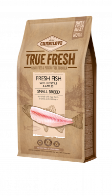 True Fresh Fish Adult Small Breed Torrfoder för Små Hundar  - 4 kg - Carnilove
