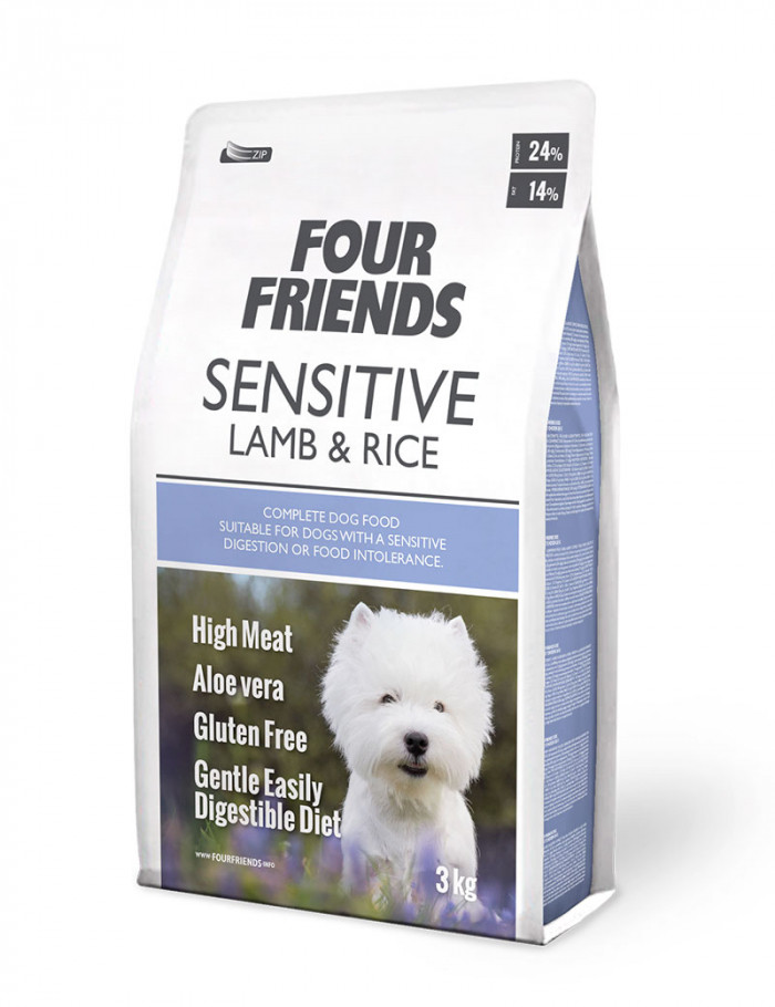 Sensitive Lamb & Rice Hundfoder - 3 kg - FourFriends
