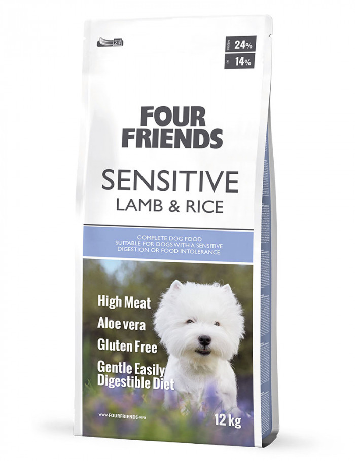 Sensitive Lamb & Rice Hundfoder - 12 kg - FourFriends