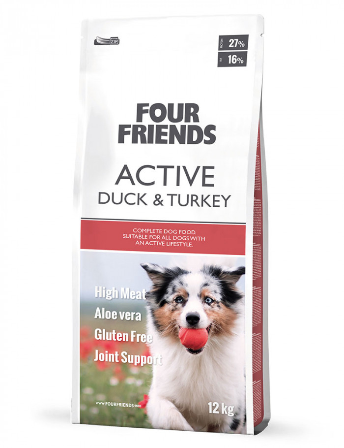 Active Duck & Turkey hundfoder - 12 kg - FourFriends