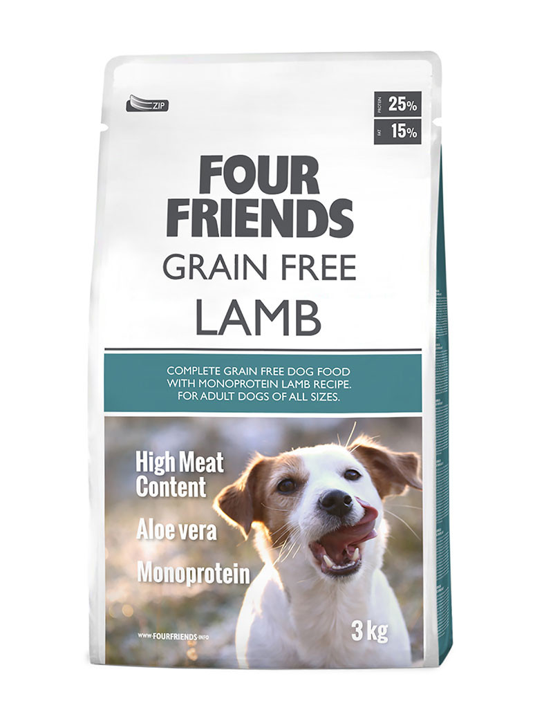 Grain Free Lamb Hundfoder - 3 kg - FourFriends