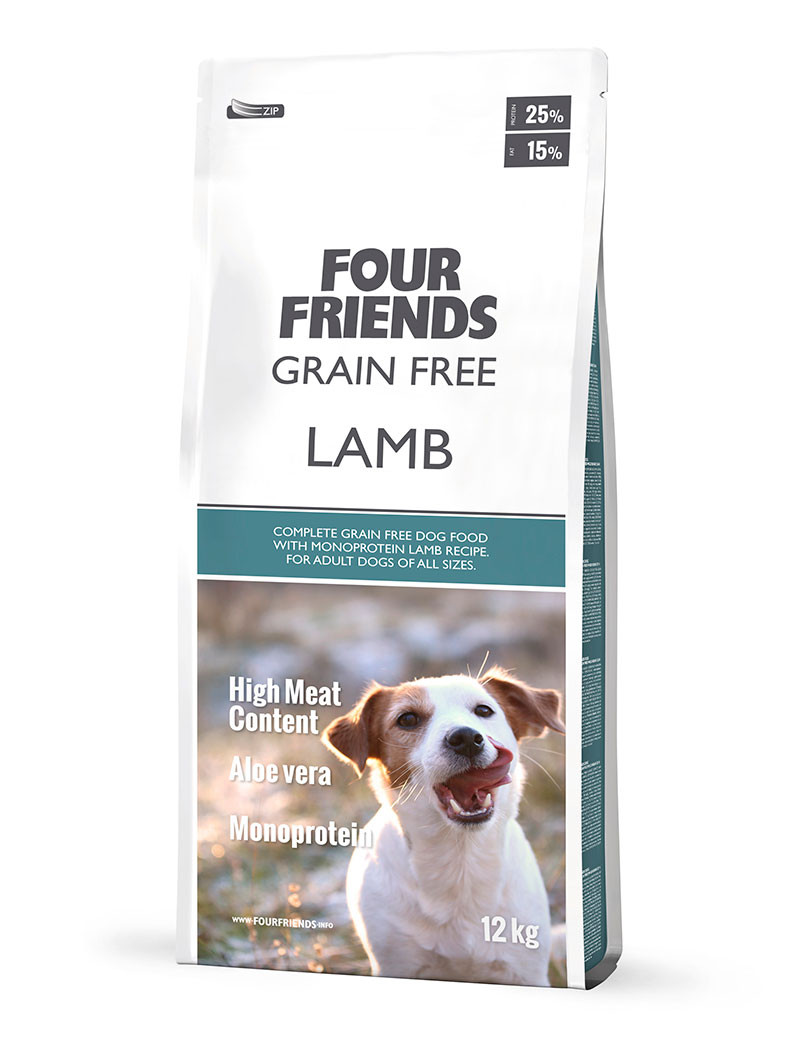Grain Free Lamb Hundfoder - 12 kg - FourFriends