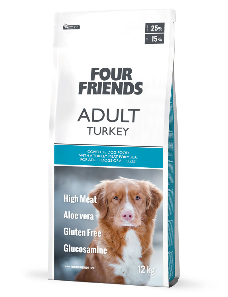 Adult Turkey Monoprotein hundfoder - 12 kg - FourFriends