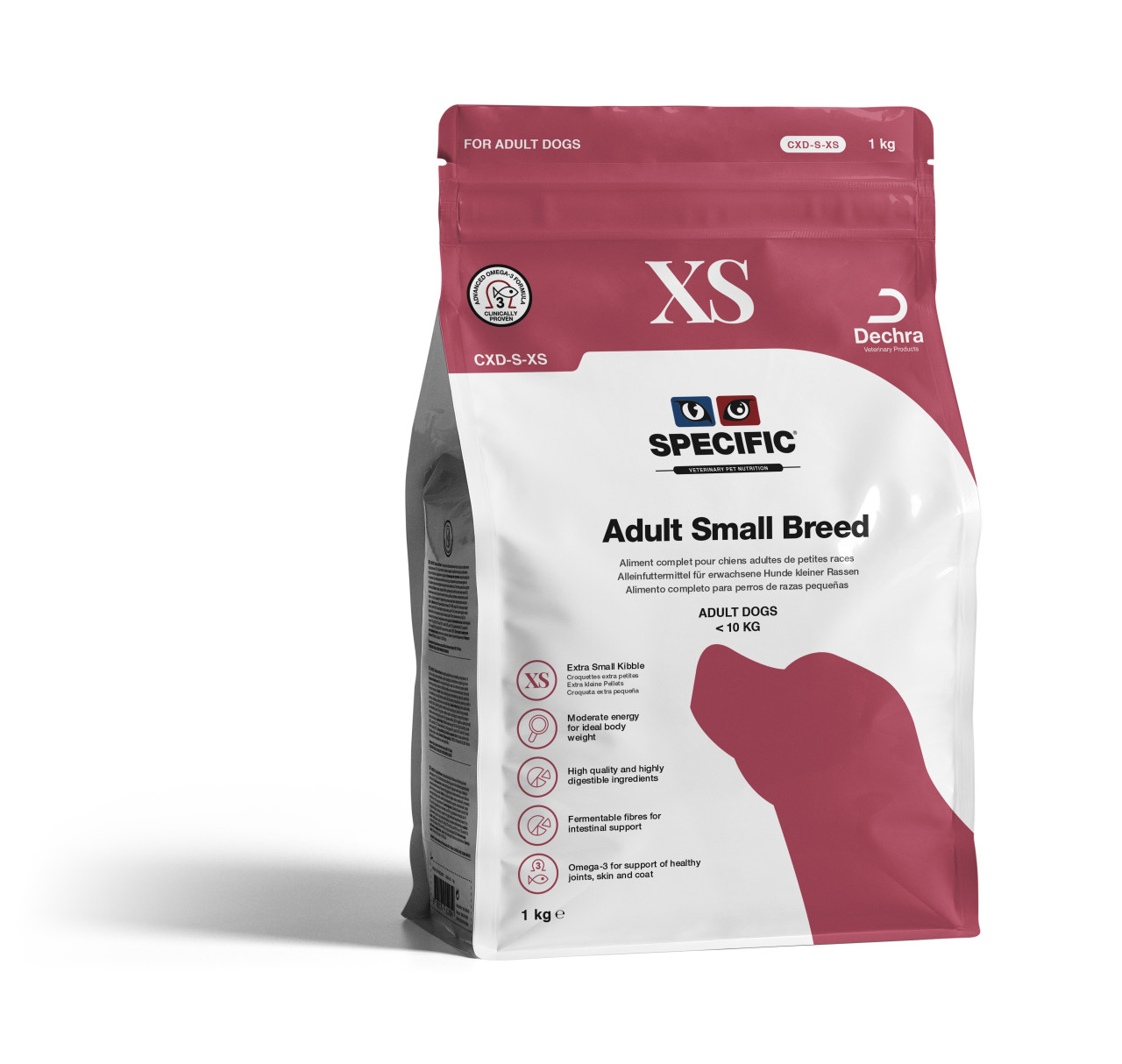 Adult Small Breed - Extra Small Kibble CXD-XS hundfoder - 1 kg - Specific