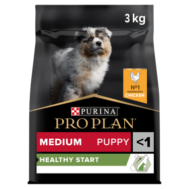 Medium Puppy Healthy Start Torrfoder med Kyckling - 3 kg - Purina Pro Plan