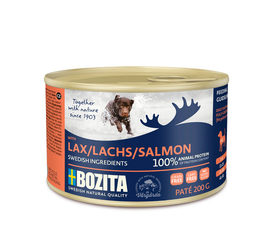 Lax Paté för hund - 6 st x 625 g - Bozita