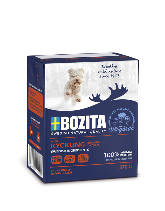 Kycklingbitar i Gelé för hund - 6 st x 370 g - Bozita