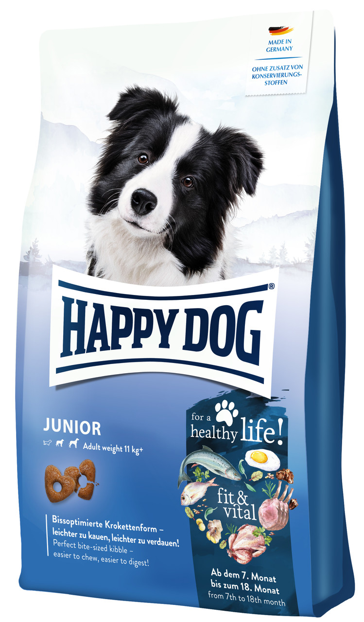 Fit & Vital Junior Hundfoder - 4 kg - HappyDog