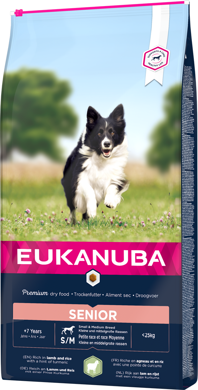 Dog Senior Small/Medium Lamb & Rice - 12 kg - Eukanuba
