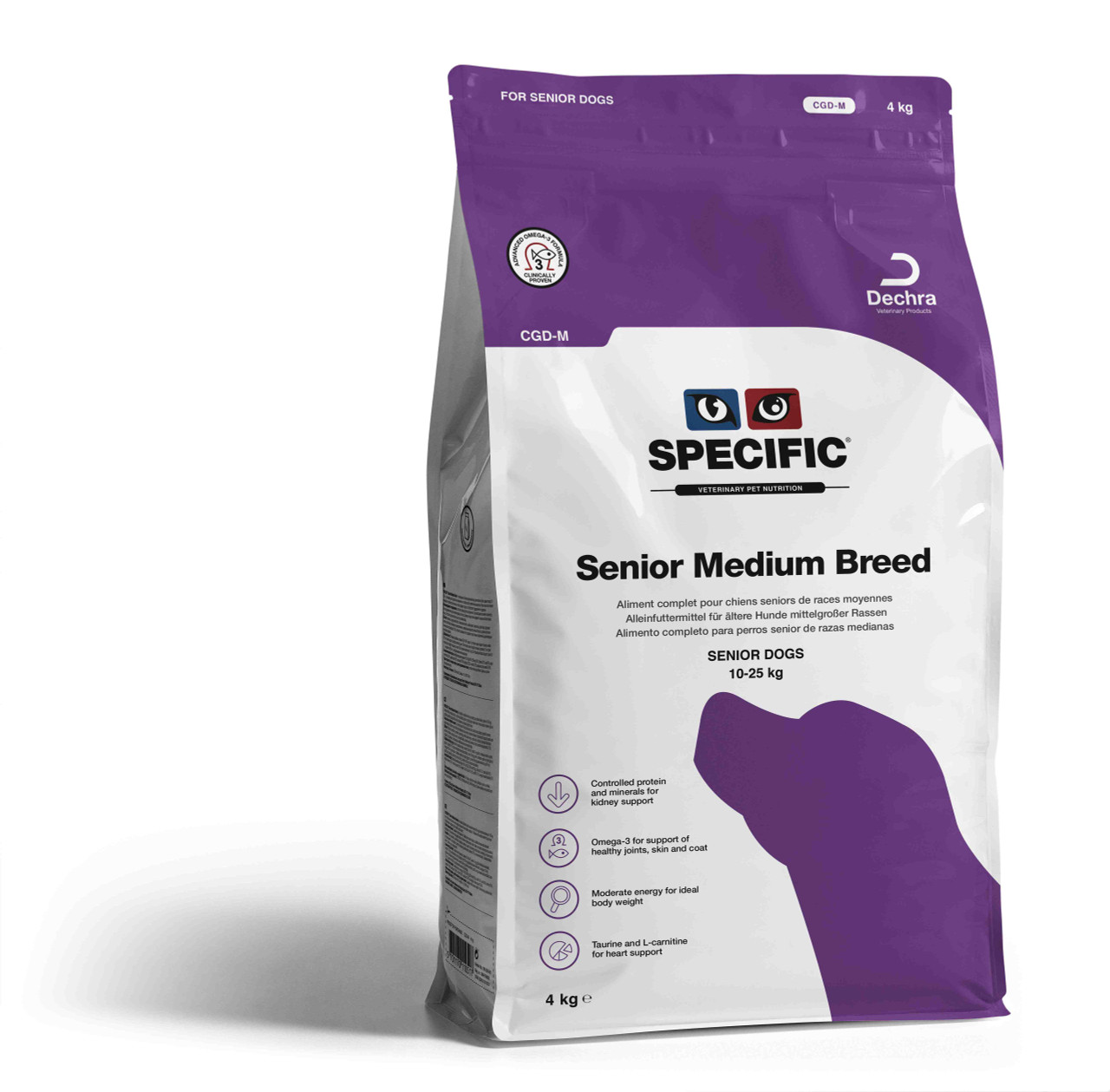 Senior Medium Breed CGD hundfoder - 4 kg - Specific