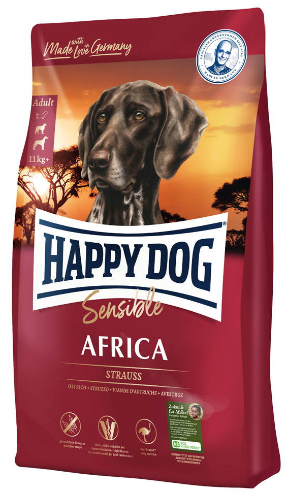 Sensible Africa Hundfoder - 4 kg - HappyDog