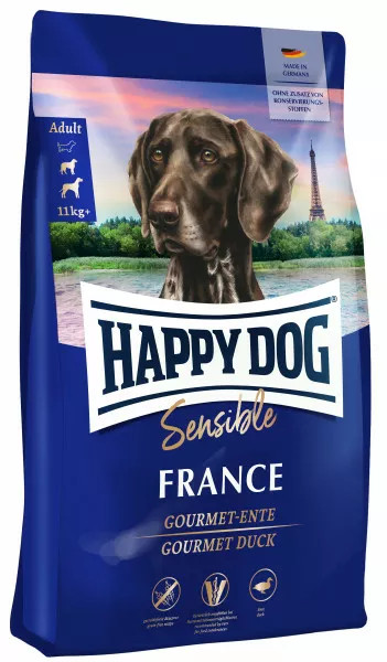 Sensible France Hundfoder - 4 kg - HappyDog