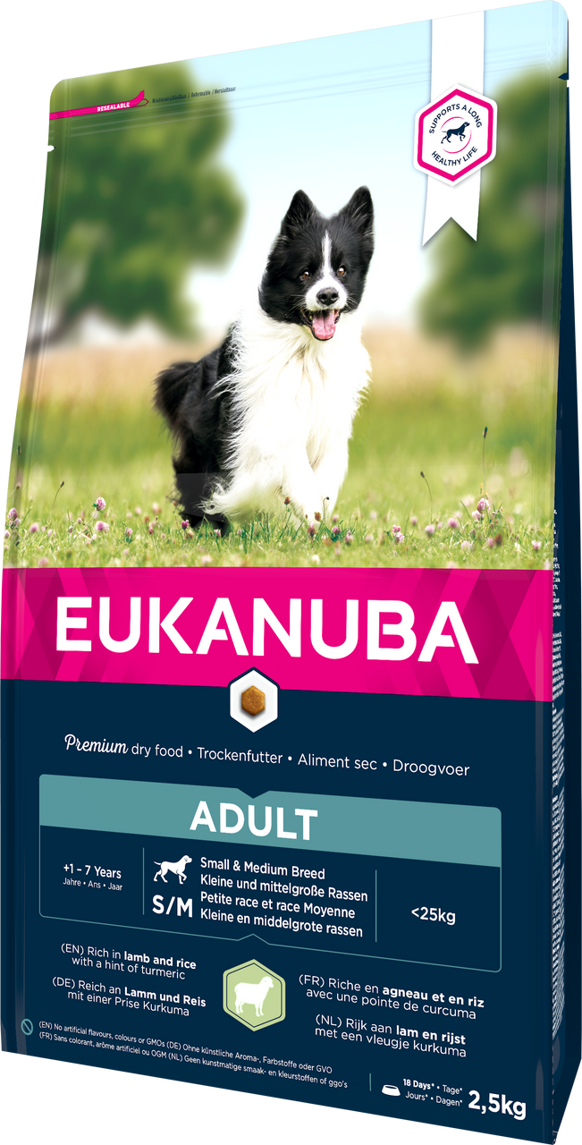 Dog Adult Small/Medium Lamb & Rice - 18 kg - Eukanuba