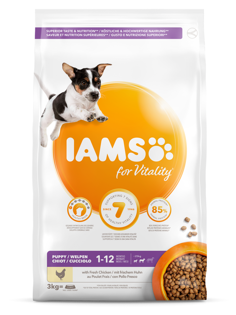 Dog Puppy Small & Medium - 3 kg - Iams
