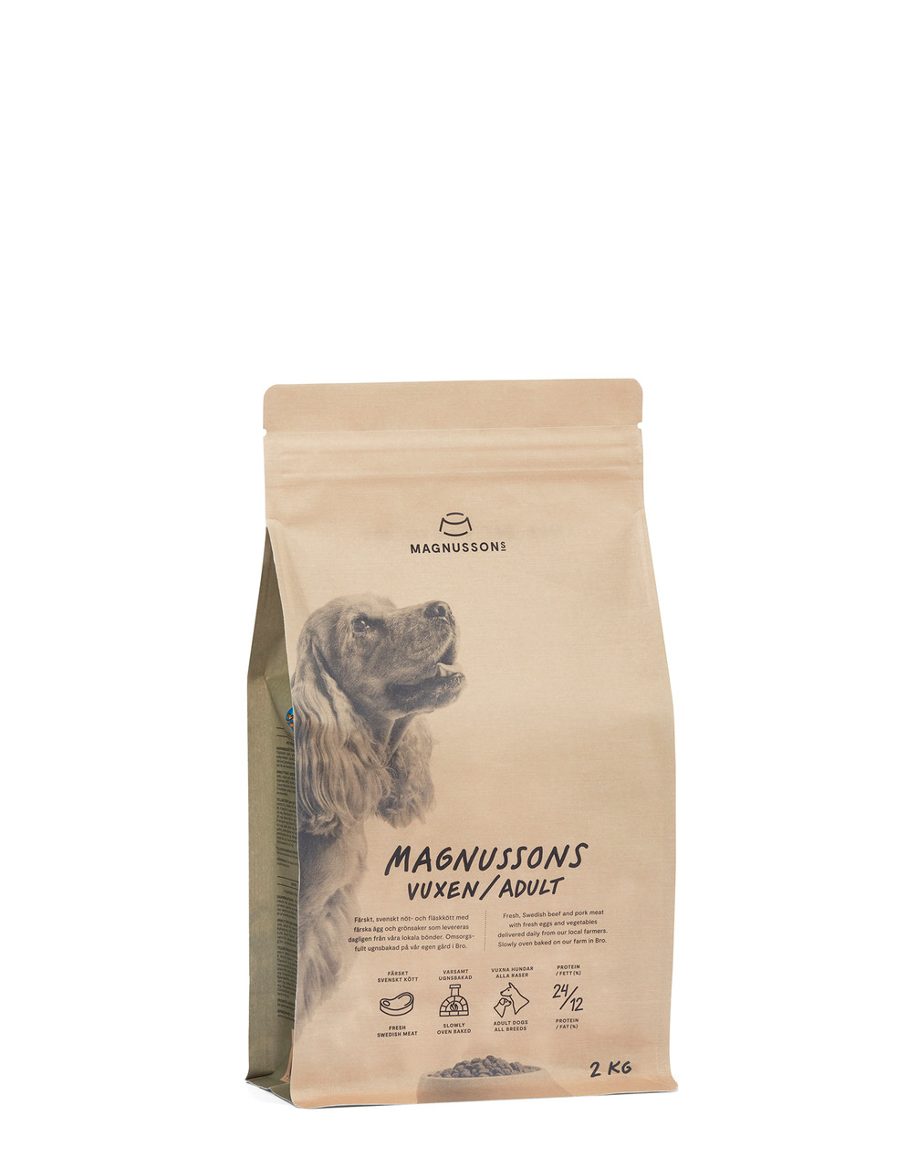 Vuxen, Hundfoder - 2 kg - Magnussons