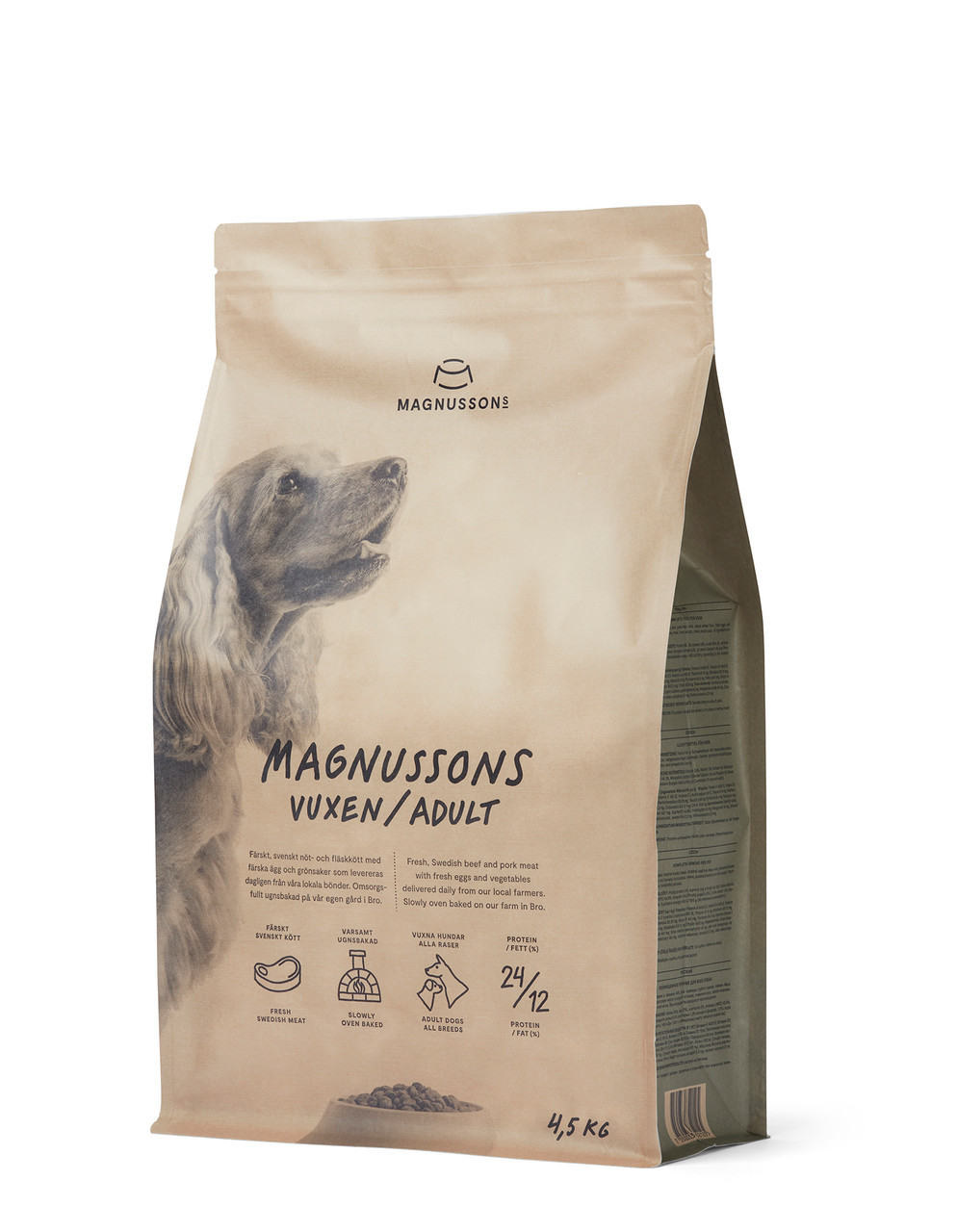 Vuxen, Hundfoder - 4,5 kg - Magnussons