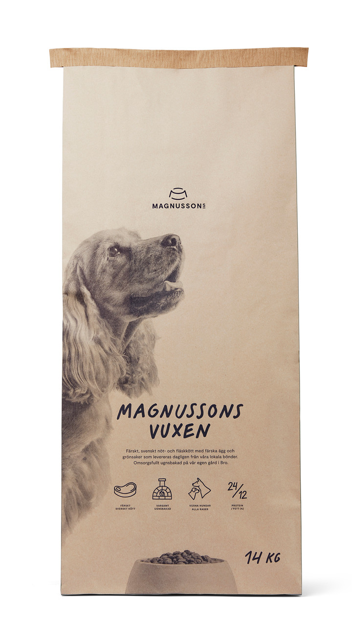 Vuxen, Hundfoder - 14 kg - Magnussons