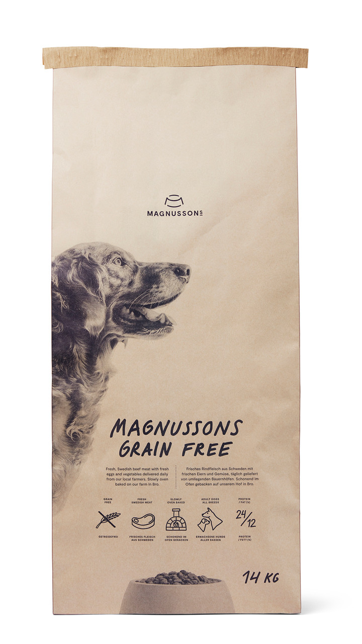 Spannmålsfri Hundfoder - 14 kg - Magnussons