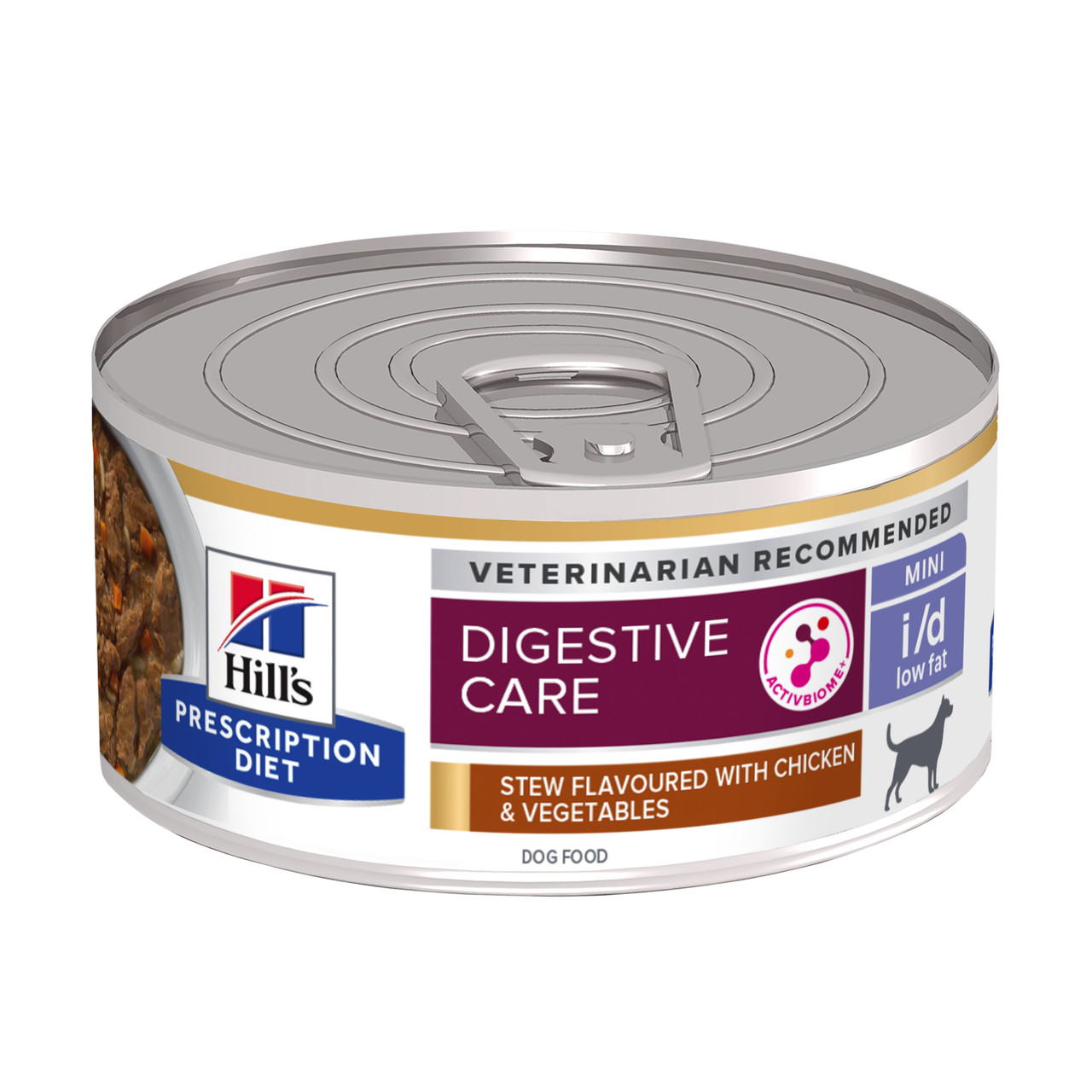Prescription Diet i/d Digestive Care Low Fat Mini Stew med Kyckling & Tillsatta Grönsaker Hundfoder - 24 x 156 g - Hill’s