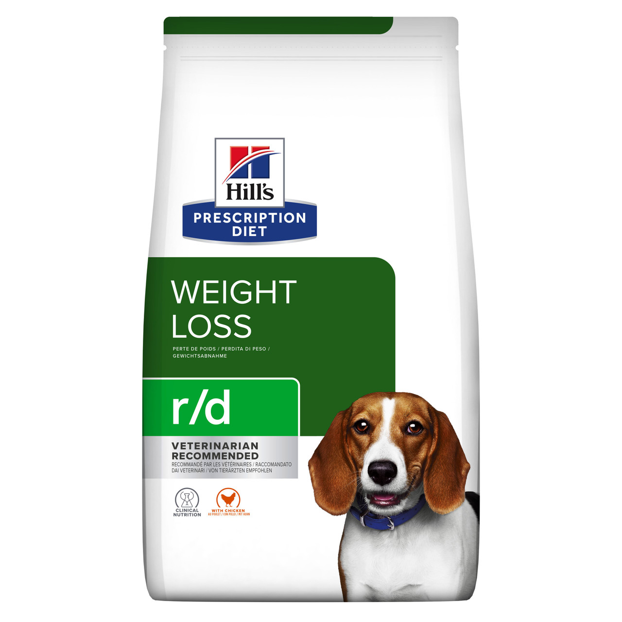 Prescription Diet r/d Weight Reduction Torrfoder till Hund med Kyckling - 10 kg - Hill’s