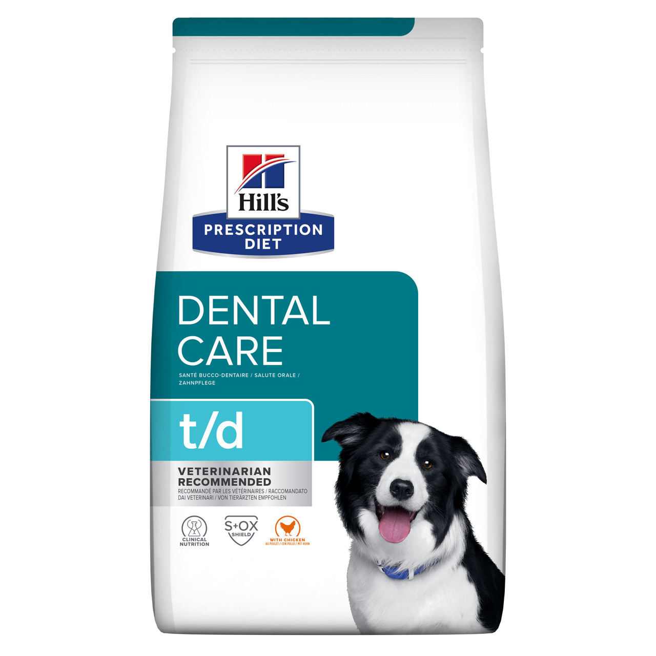 Prescription Diet t/d Dental Care Torrfoder med Kyckling till Hund - 4 kg - Hill’s