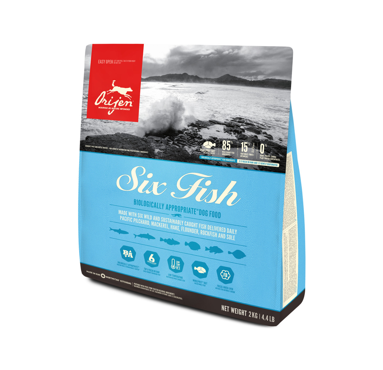 Dog Six Fish Torrfoder - 2 kg - Orijen