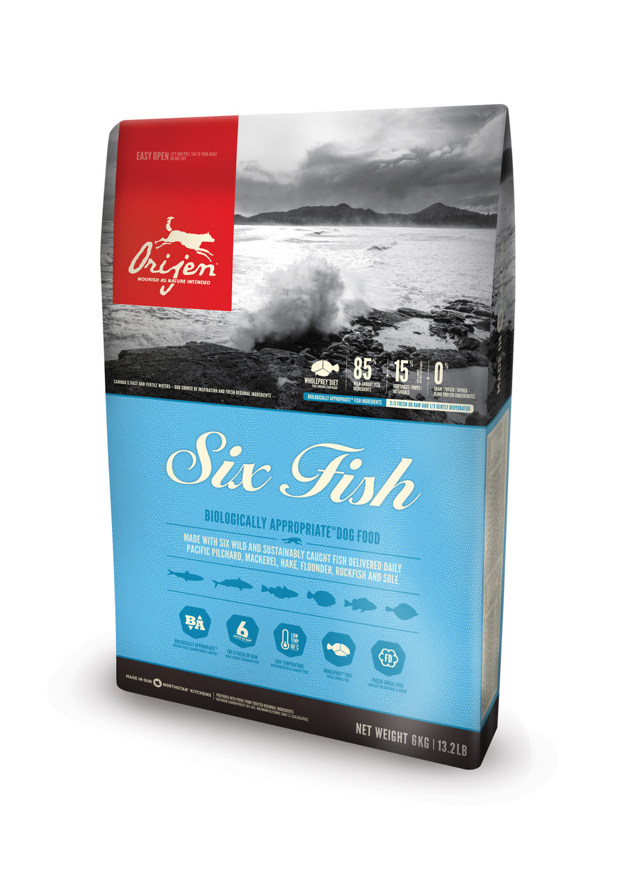 Dog Six Fish Torrfoder - 6 kg - Orijen