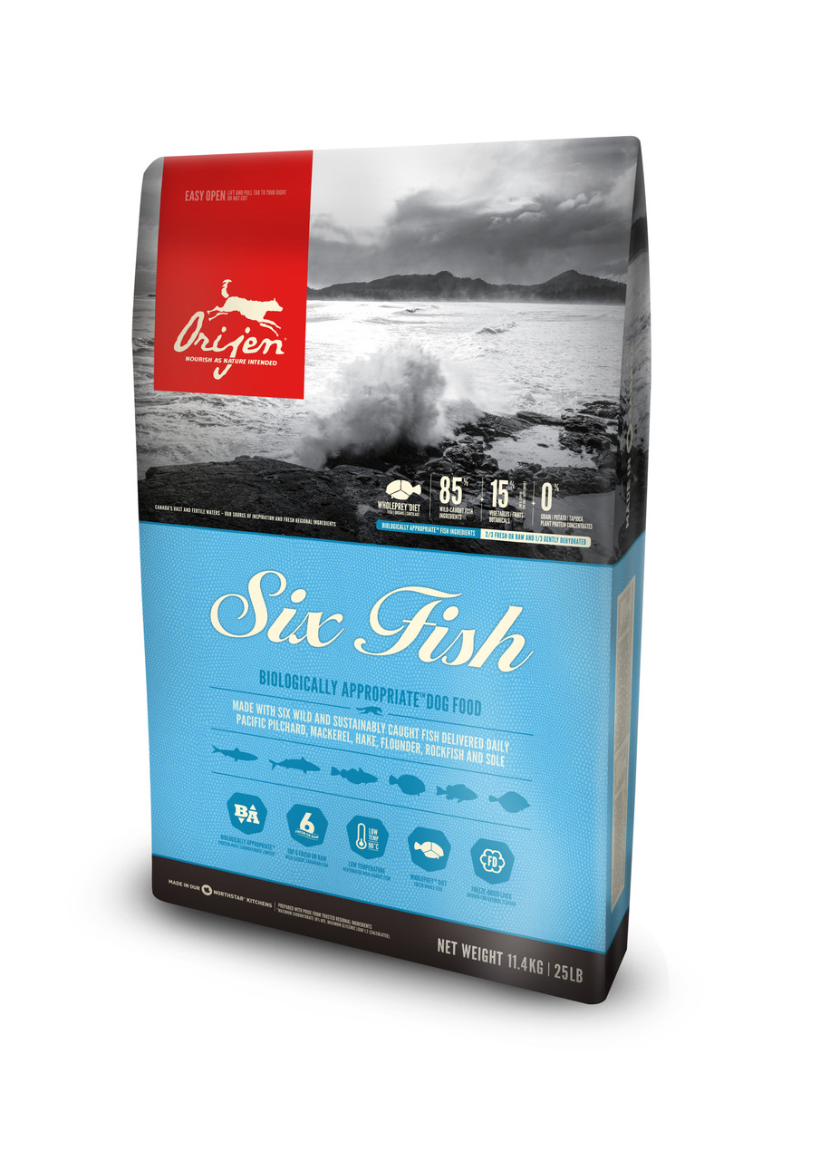 Dog Six Fish Torrfoder - 11,4 kg - Orijen