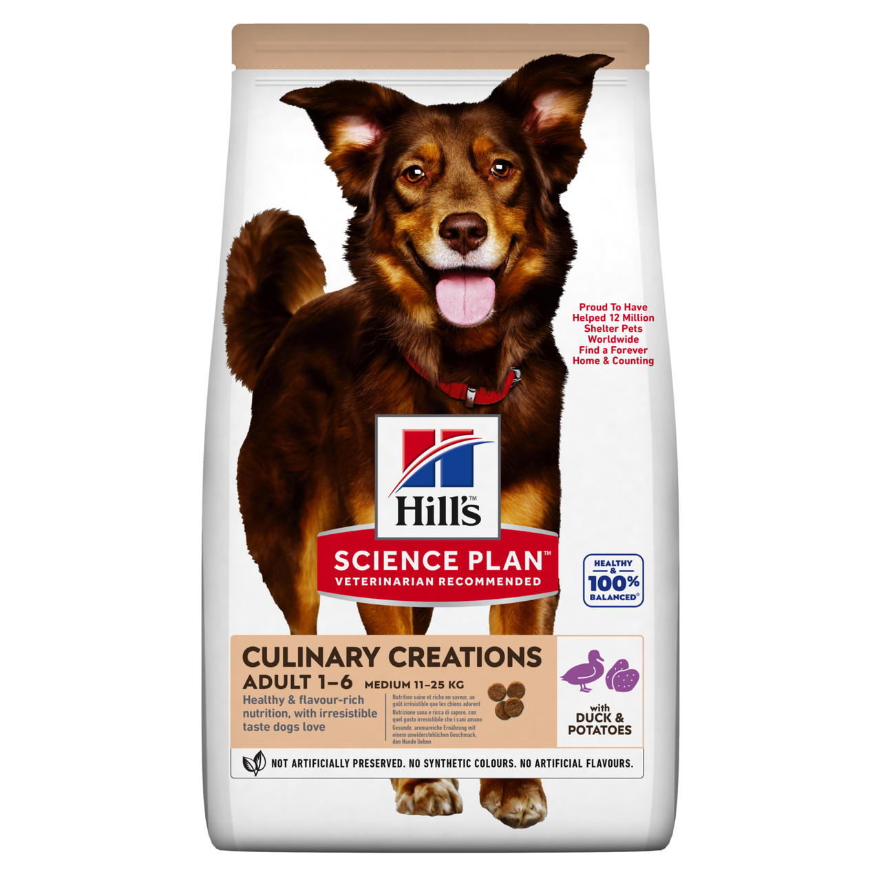 Culinary Creations Torrfoder med Anka & Potatis Hundfoder - 2,5 kg - Hill’s