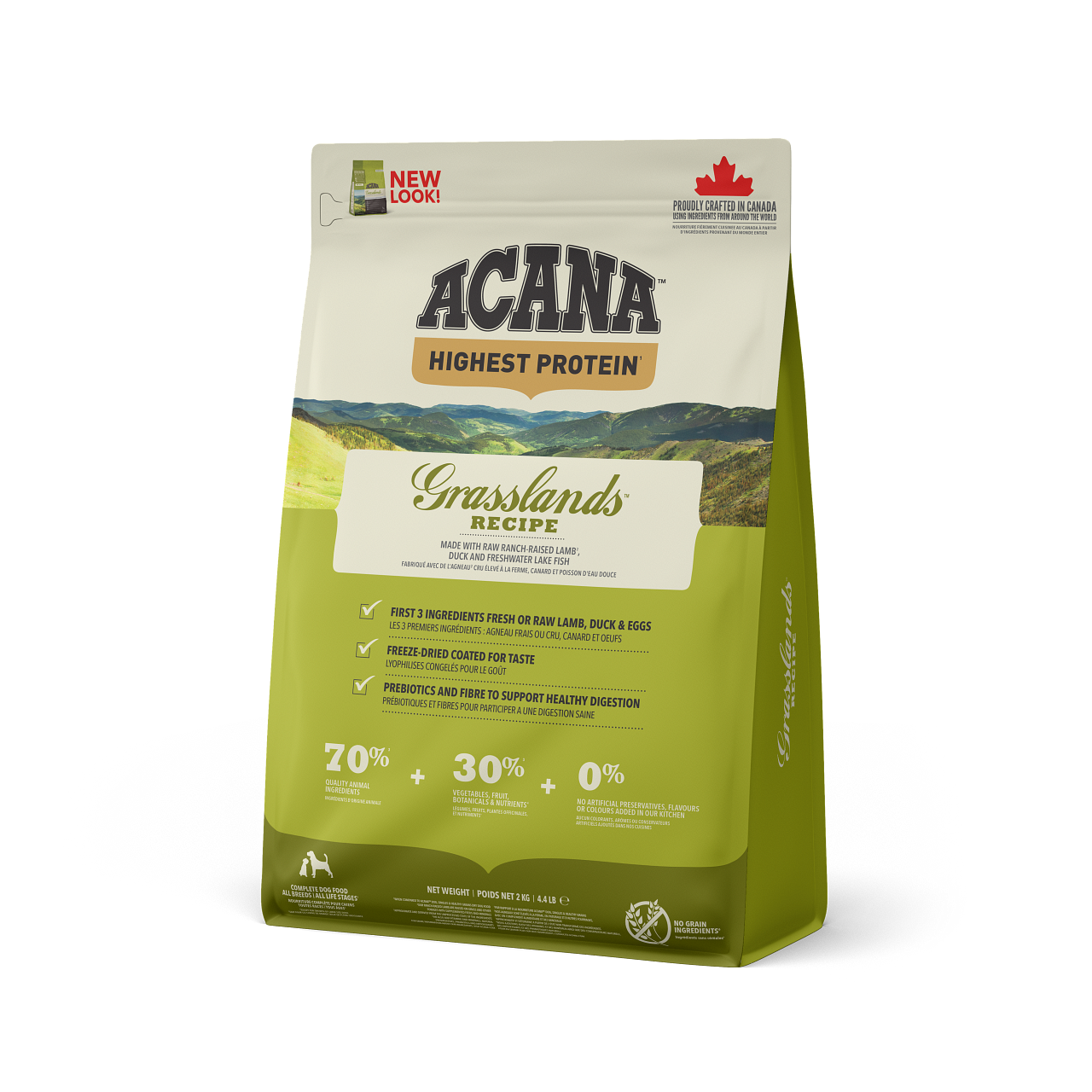 Dog Grasslands Torrfoder - 2 kg - Acana
