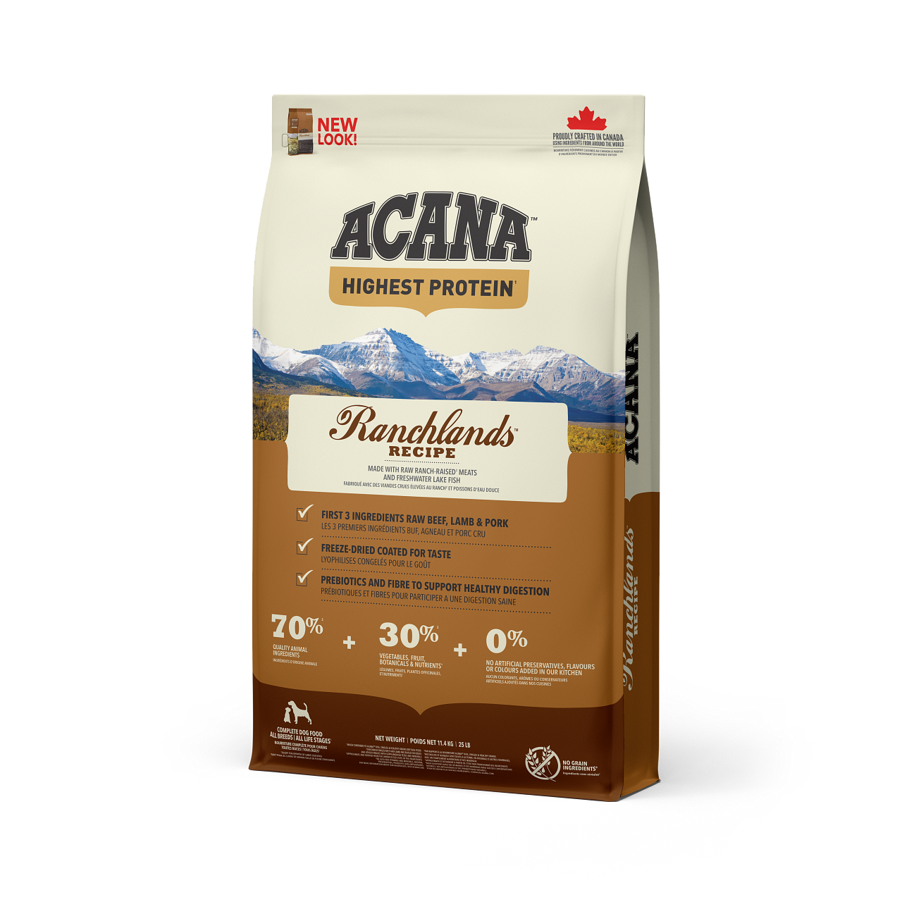 Torrfoder Ranchlands till Hund - 11,4 kg - Acana