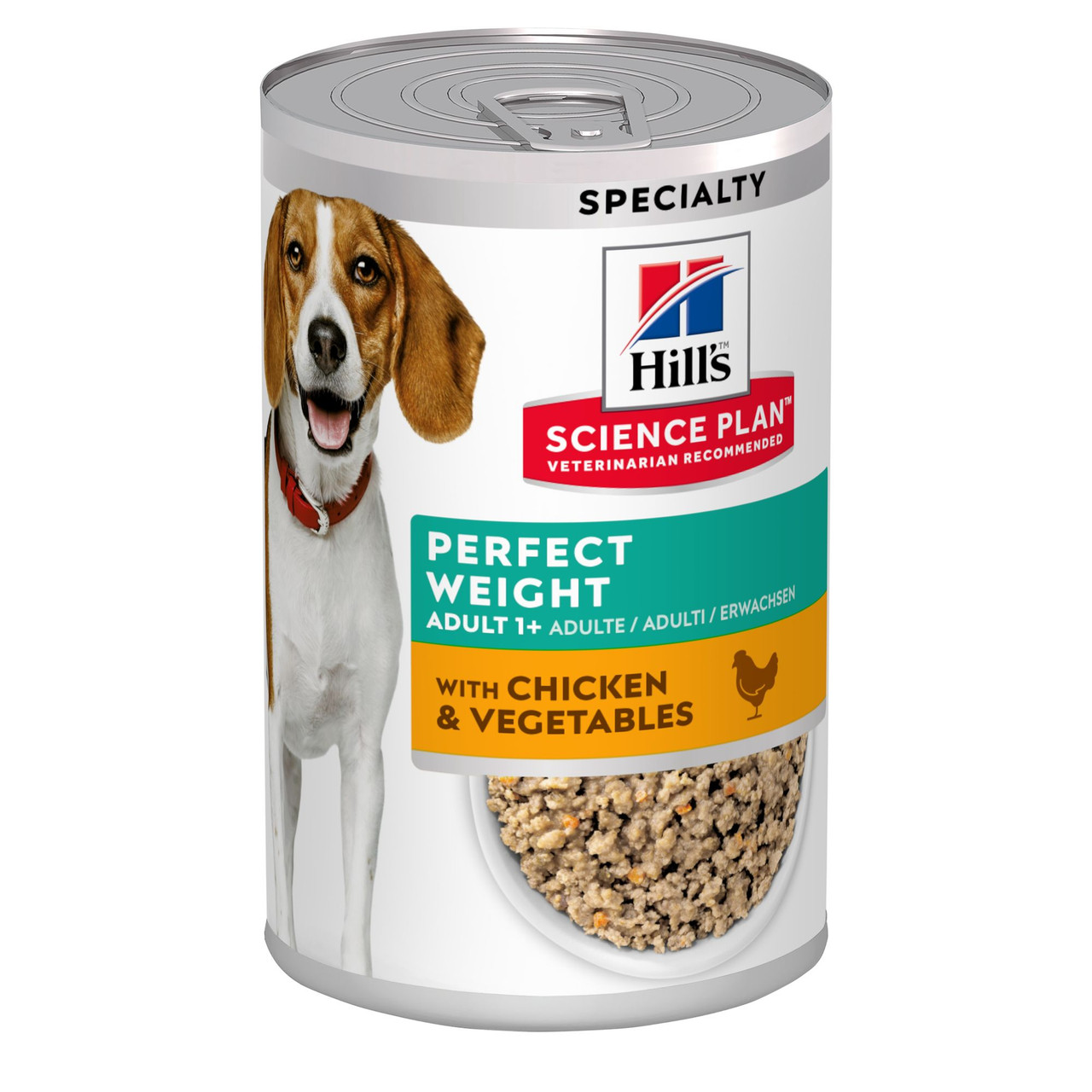 Perfect Weight Kyckling & Grönsaker Våtfoder till Hund - 12 x 363 g - Hill’s