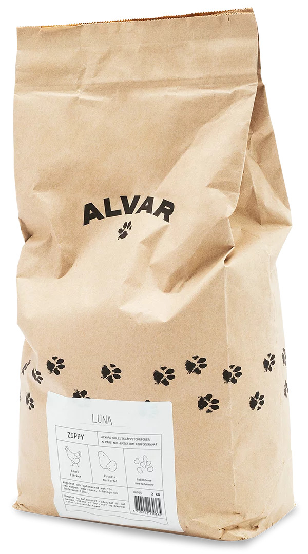 Torrfoder Zippy till Hund - 2 kg - Alvar Pet