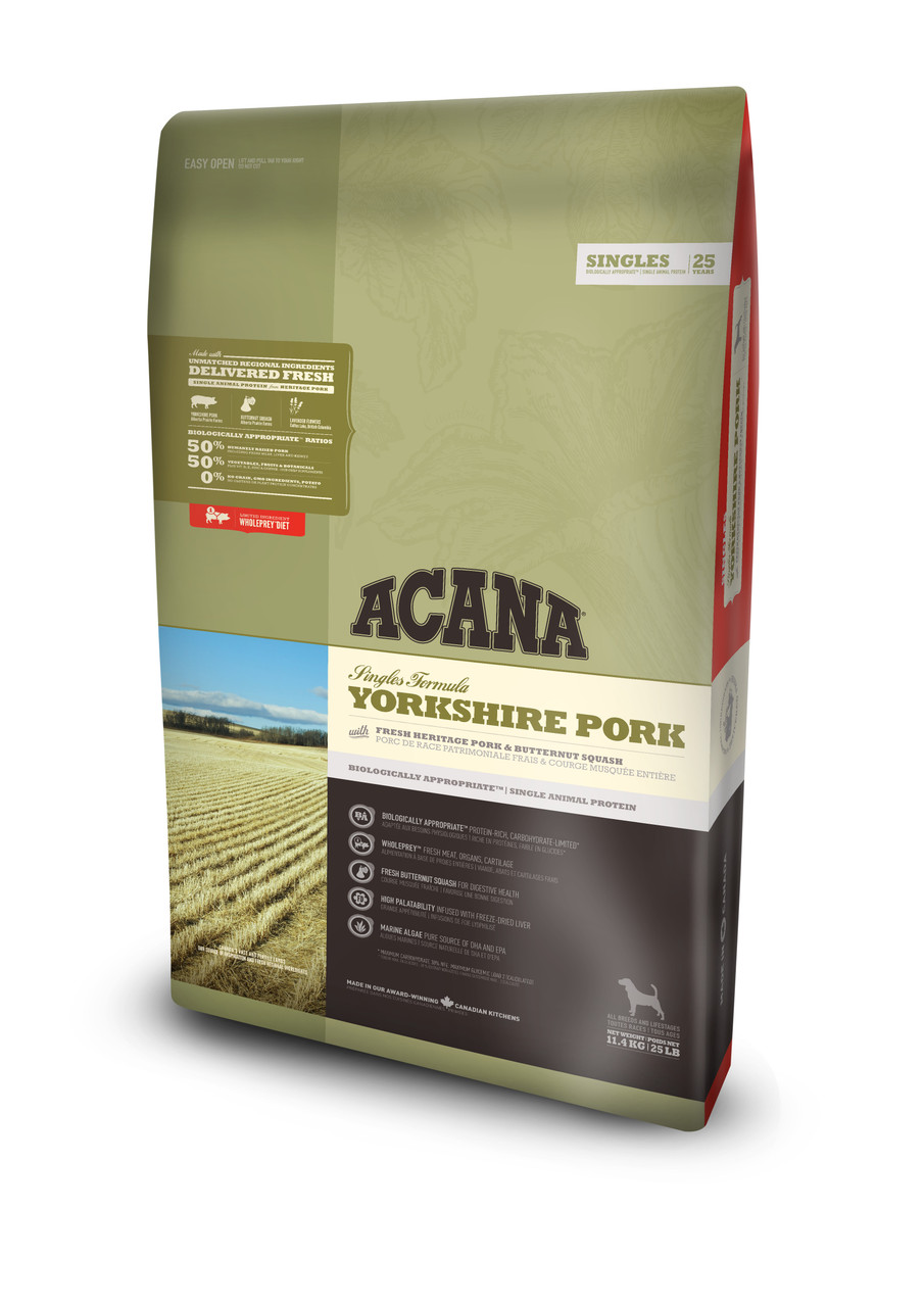 Dog Yorkshire Pork Torrfoder - 6 kg - Acana