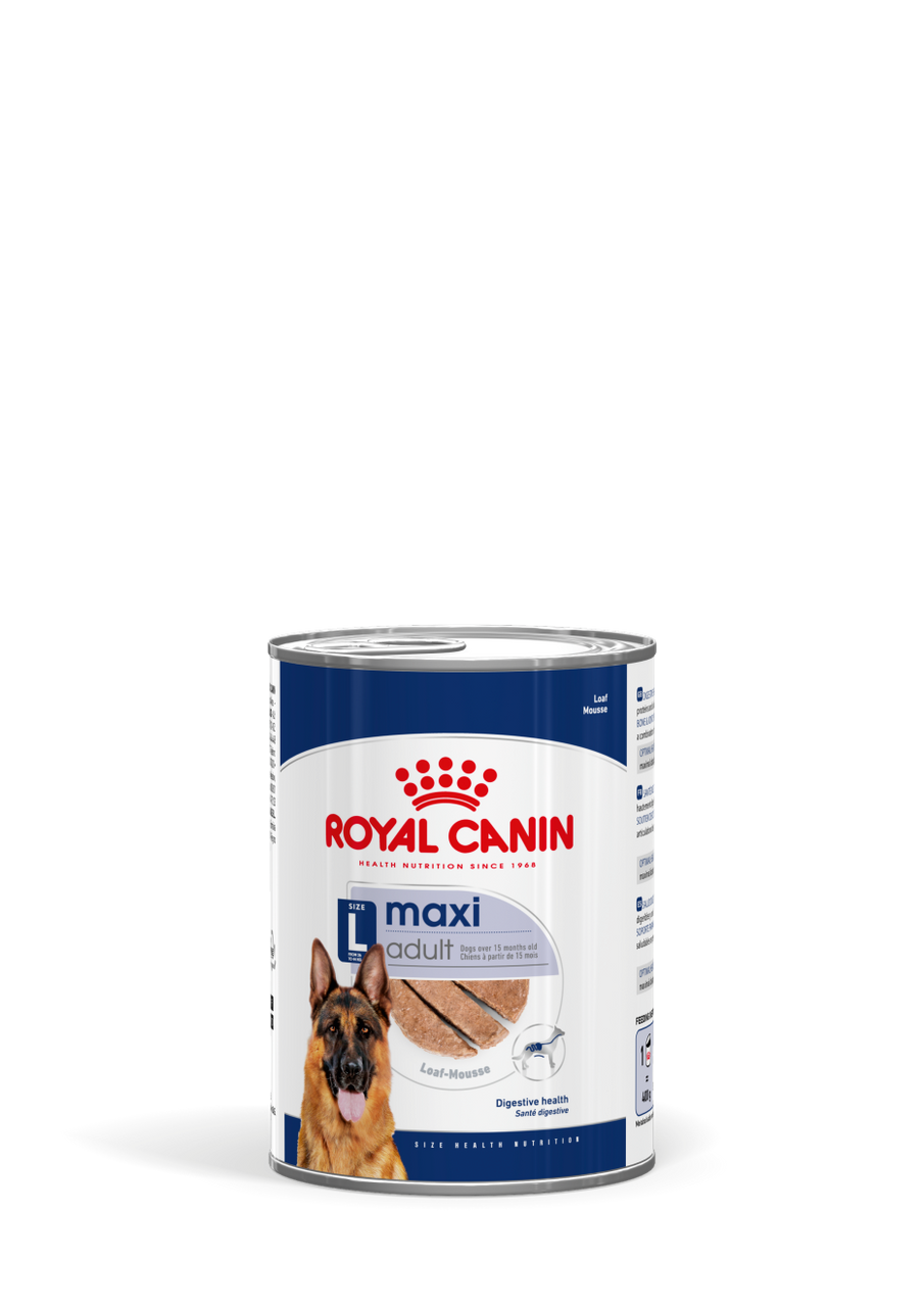 Maxi Adult Loaf Can Våtfoder till Stora Hundar  - 12 x 410 g - Royal Canin