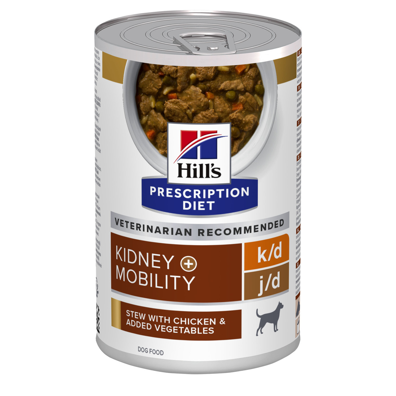 Prescription Diet k/d + Mobility Våtfoder Stew till Hund med Kyckling & Tillsatta Grönsaker - 12 st x  354 g - Hill’s