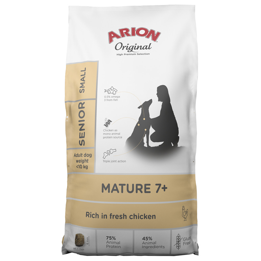 Original Mature 7+ Small Torrfoder för Hundar - 2 kg - Arion