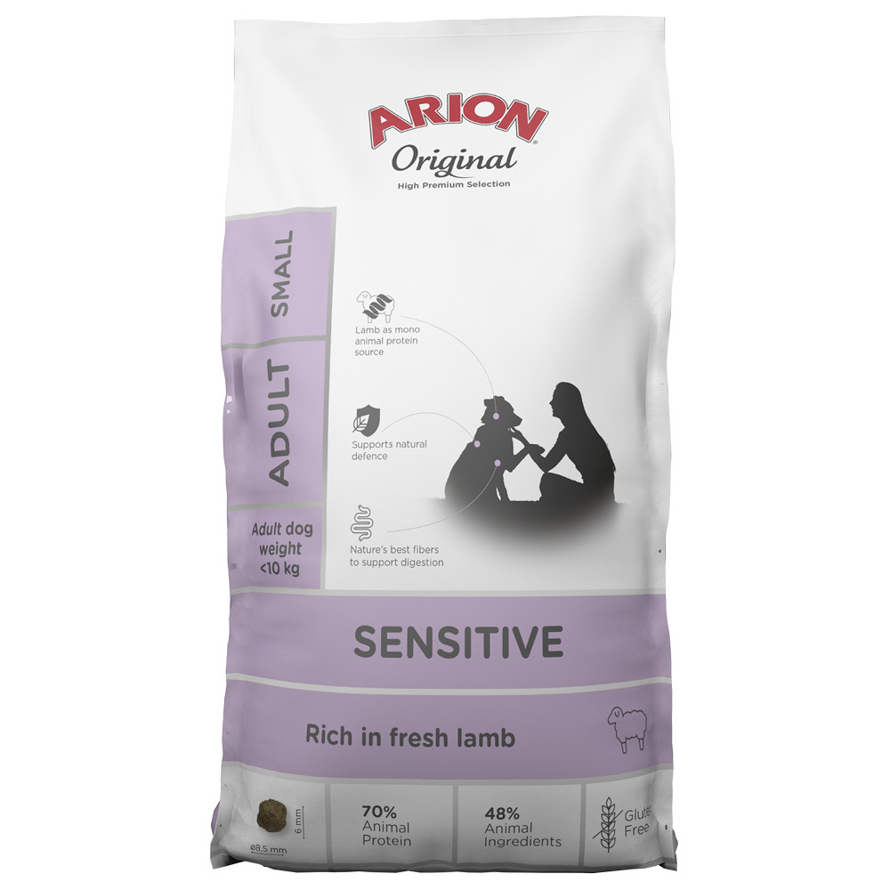 Original Sensitive Small Torrfoder för Hundar - 2 kg - Arion