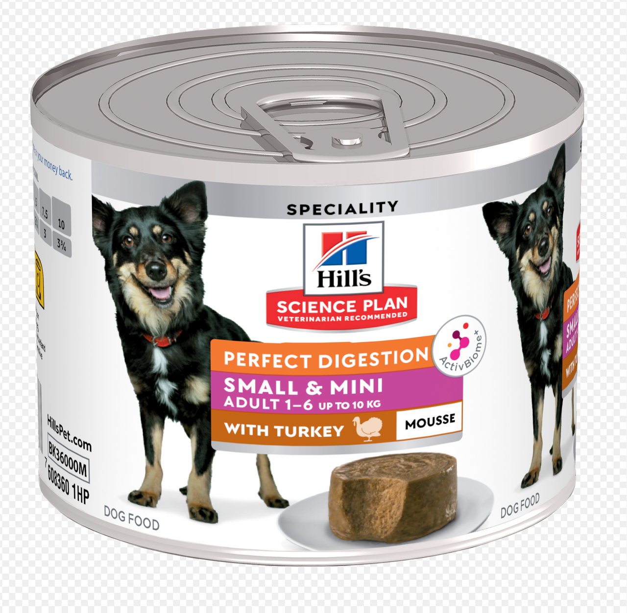 Perfect Digestion Small & Mini Adult Mousse Hundfoder med Kalkon - 12 x 200 g - Hill’s