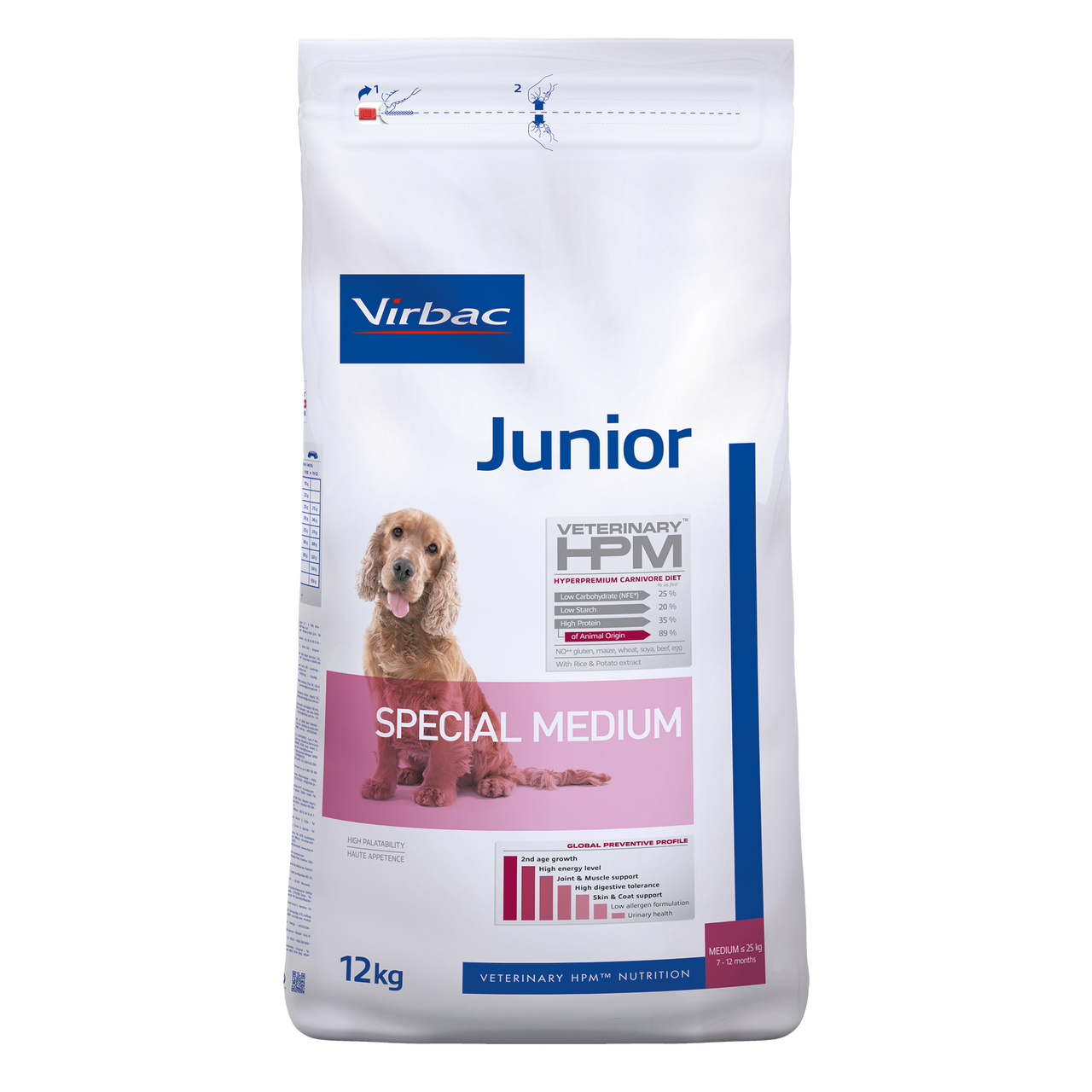 Junior Torrfoder till Hund Special Medium - 12 kg - Virbac
