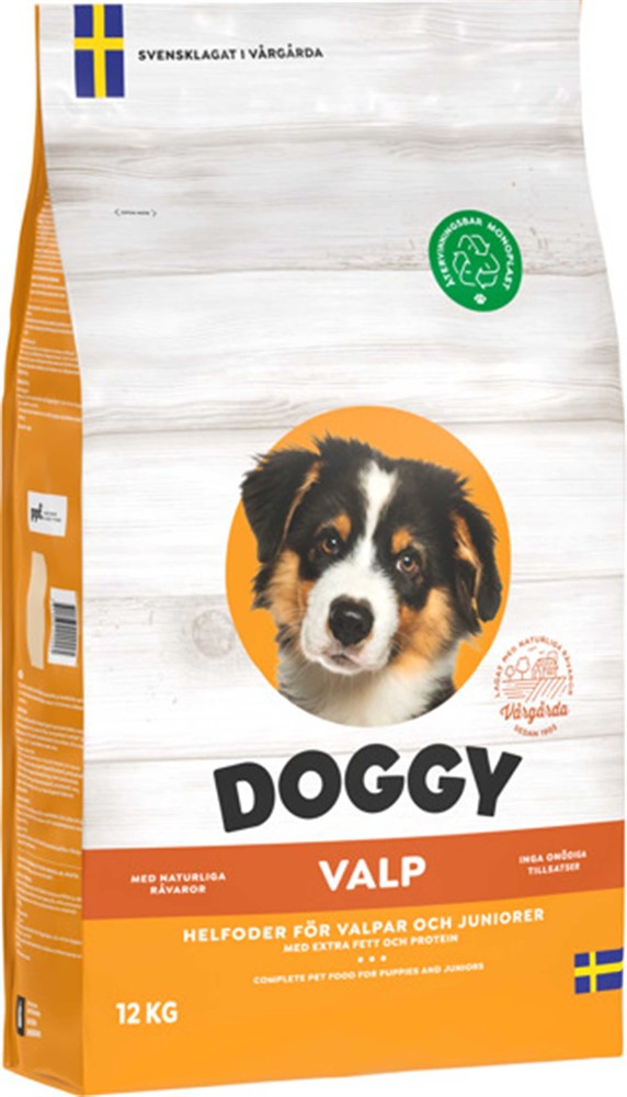 Torrfoder för Hundvalp - 12 kg - Doggy