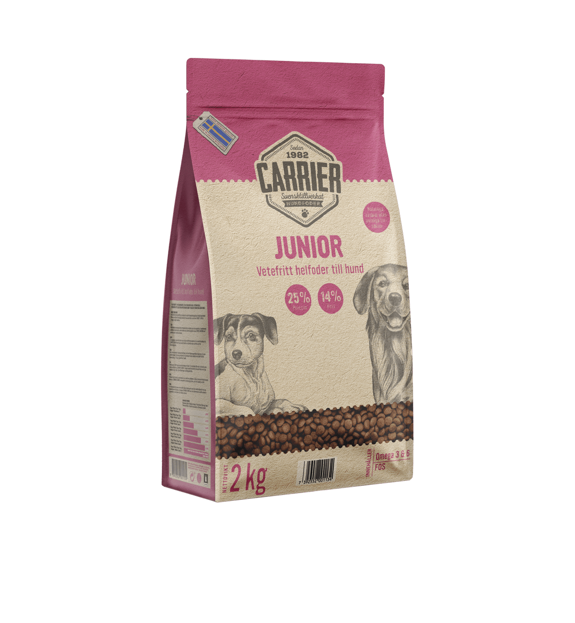 Junior Hundfoder - 2 kg - Carrier