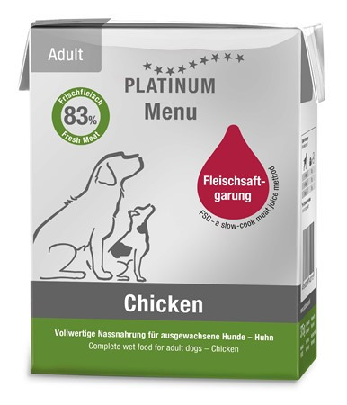 Adult Menu Chicken Våtfoder till Hund - 12 x 375 g - Platinum
