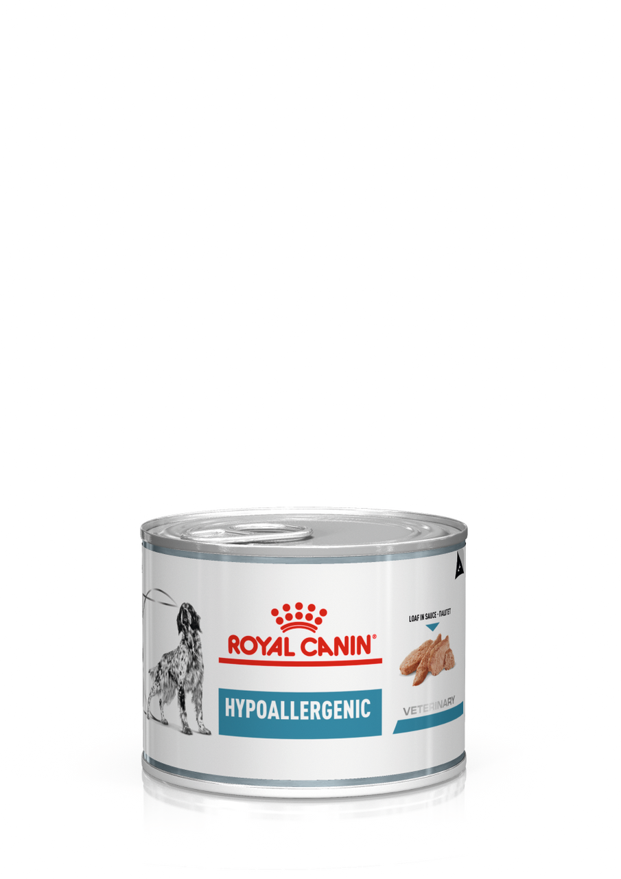 Veterinary Diets Derma Hypoallergenic Loaf Can för hund - 12 x 400 g - Royal Canin Veterinary Diets