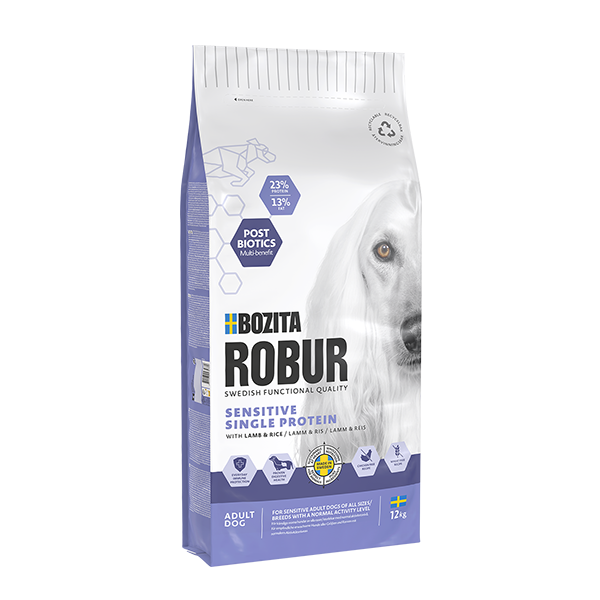 Sensitive Single Protein Lamb hundfoder - 3 kg - Bozita Robur