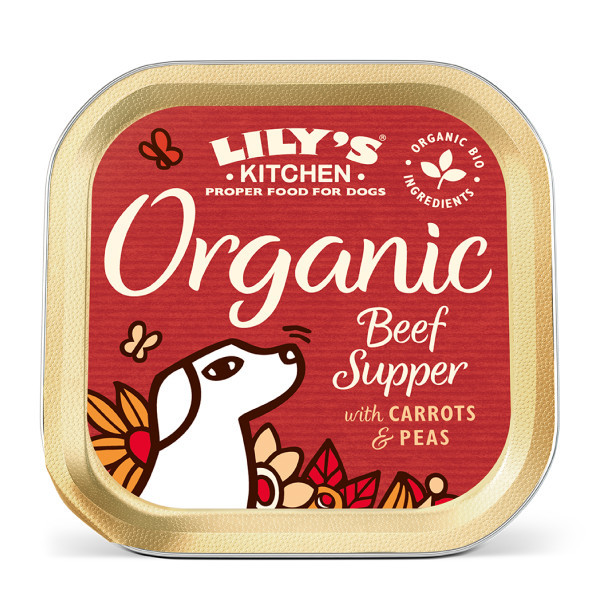 Ekologiskt Våtfoder med nötkött för Hundar - 11 x 150 g - Lilys kitchen