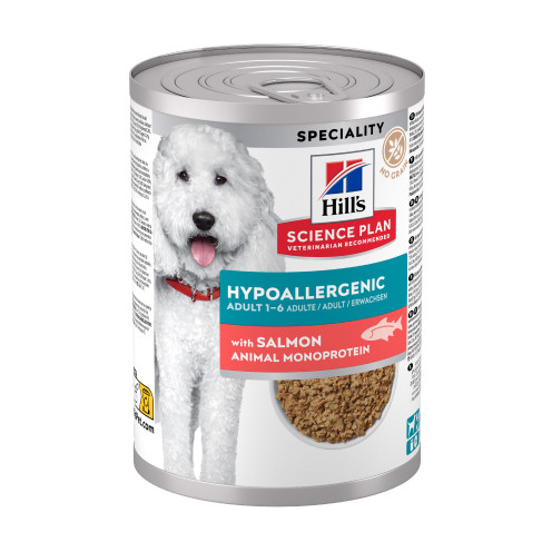 Hypoallergenic Våtfoder med Lax till Hund - 12 x 363 g - Hill’s