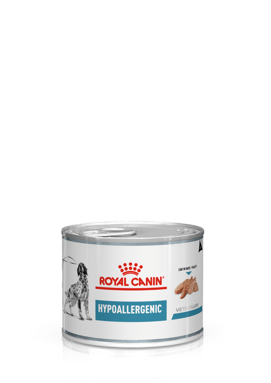 Veterinary Diets Derma Hypoallergenic Loaf Can för hund - 12 x 400 g - Royal Canin Veterinary Diets